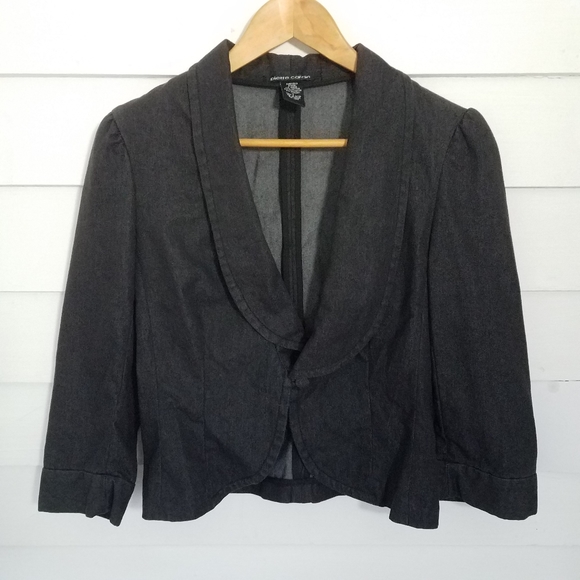 Pierre Cardin Black One Button Jacket, sz. S - Picture 2 of 6